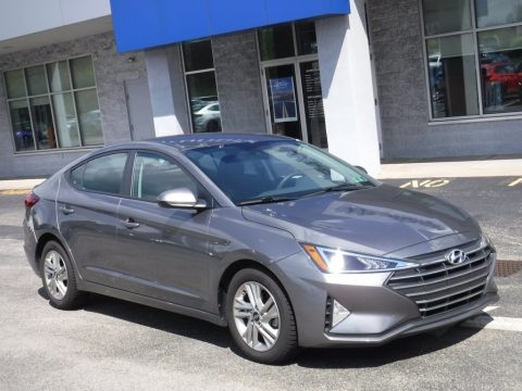 Machine Gray Hyundai Elantra SEL.  Click to enlarge.