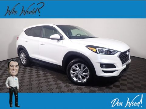 Winter White Hyundai Tucson SE AWD.  Click to enlarge.