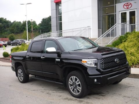 Midnight Black Metallic Toyota Tundra Platinum CrewMax 4x4.  Click to enlarge.