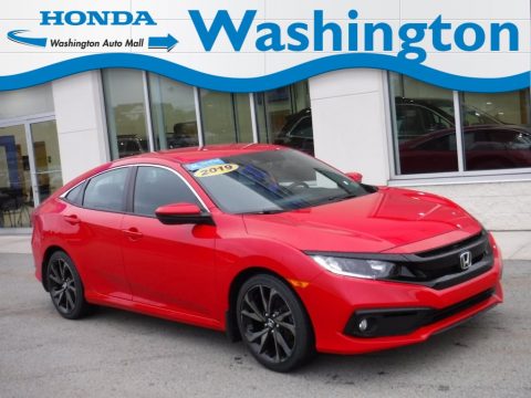 Rallye Red Honda Civic Sport Sedan.  Click to enlarge.