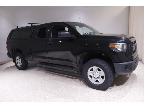 Black Toyota Tundra SR Double Cab 4x4.  Click to enlarge.