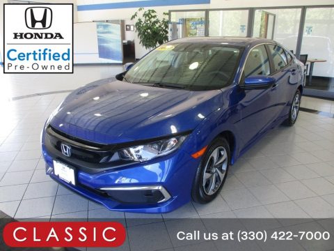 Aegean Blue Metallic Honda Civic LX Sedan.  Click to enlarge.