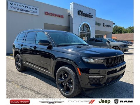 Diamond Black Crystal Pearl Jeep Grand Cherokee L Limited 4x4.  Click to enlarge.