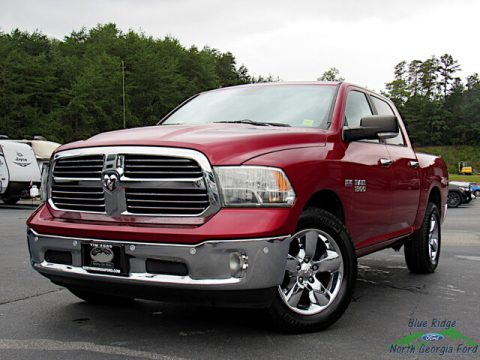 Deep Cherry Red Crystal Pearl Ram 1500 Big Horn Crew Cab 4x4.  Click to enlarge.
