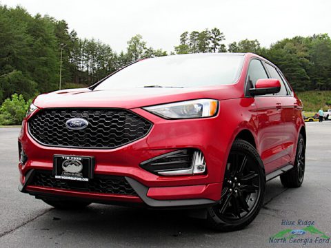 Rapid Red Metallic Ford Edge ST-Line AWD.  Click to enlarge.