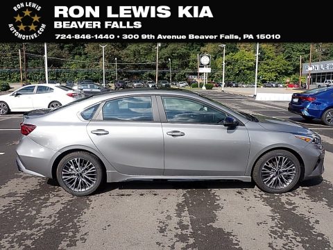 Steel Gray Kia Forte GT-Line.  Click to enlarge.