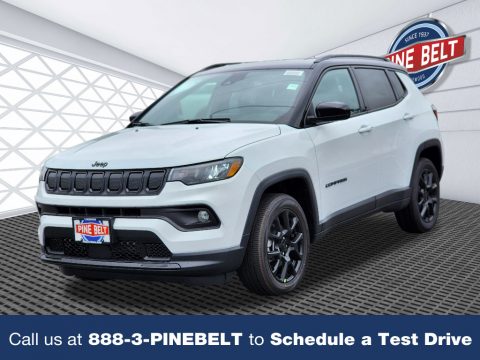 Bright White Jeep Compass Latitude 4x4.  Click to enlarge.