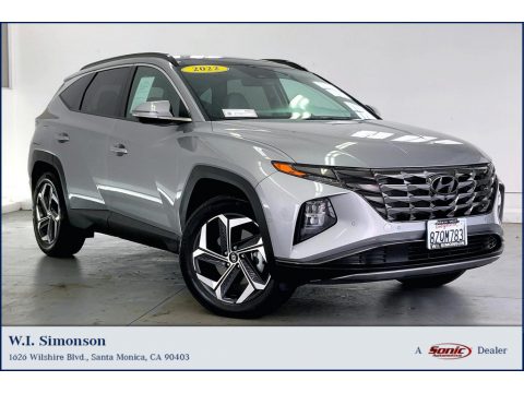 Shimmering Silver Hyundai Tucson Plug-In Hybrid AWD.  Click to enlarge.