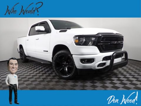 Bright White Ram 1500 Big Horn Crew Cab 4x4.  Click to enlarge.