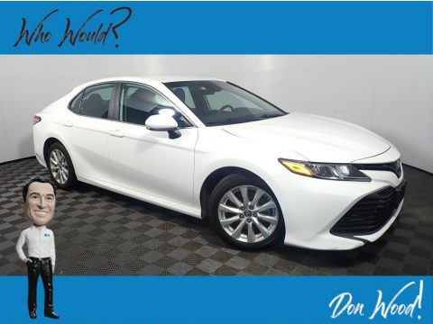 Super White Toyota Camry LE.  Click to enlarge.