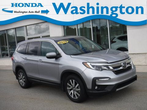 Lunar Silver Metallic Honda Pilot EX-L AWD.  Click to enlarge.