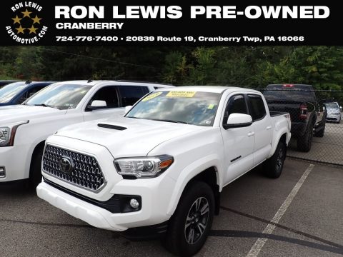 Super White Toyota Tacoma TRD Sport Double Cab 4x4.  Click to enlarge. Super White Toyota Tacoma TRD Sport Double Cab 4x4.  Click to enlarge.