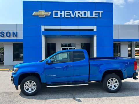 Bright Blue Metallic Chevrolet Colorado LT Extended Cab.  Click to enlarge.