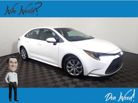 Super White Toyota Corolla LE.  Click to enlarge.