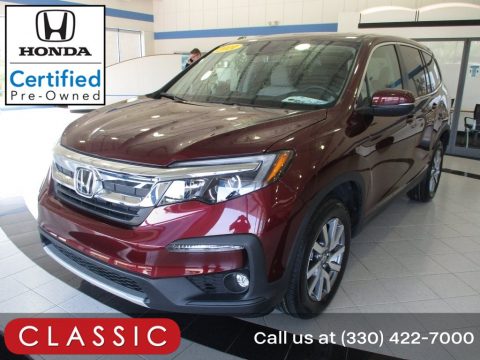 Deep Scarlet Pearl Honda Pilot EX-L AWD.  Click to enlarge.