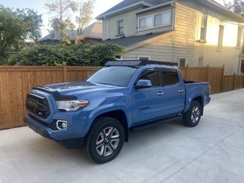 Cavalry Blue Toyota Tacoma Limited Double Cab 4x4.  Click to enlarge.