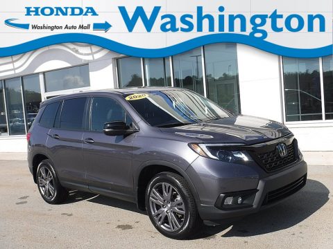 Modern Steel Metallic Honda Passport EX-L AWD.  Click to enlarge.