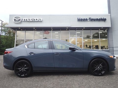 Polymetal Gray Metallic Mazda Mazda3 Carbon Edition Sedan.  Click to enlarge.