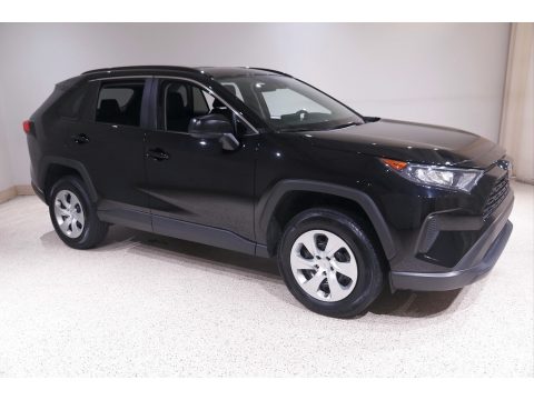 Midnight Black Metallic Toyota RAV4 LE AWD.  Click to enlarge.