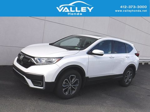 Platinum White Pearl Honda CR-V EX AWD.  Click to enlarge. Platinum White Pearl Honda CR-V EX AWD.  Click to enlarge.