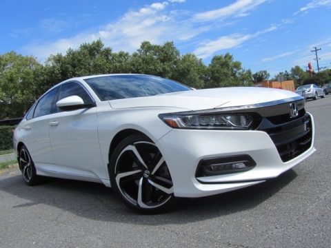 Platinum White Pearl Honda Accord Sport Sedan.  Click to enlarge.