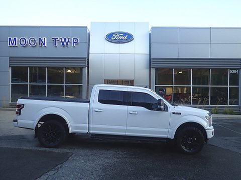 White Platinum Ford F150 XLT Sport SuperCrew 4x4.  Click to enlarge.