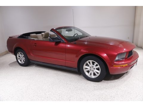 Redfire Metallic Ford Mustang V6 Premium Convertible.  Click to enlarge.
