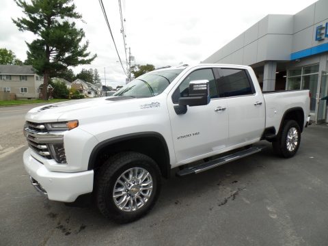 Summit White Chevrolet Silverado 2500HD High Country Crew Cab 4x4.  Click to enlarge.