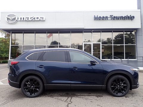 Deep Crystal Blue Mica Mazda CX-9 Touring Plus AWD.  Click to enlarge.