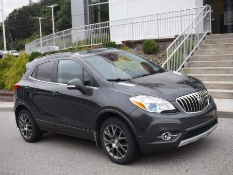 Graphite Gray Metallic Buick Encore Sport Touring AWD.  Click to enlarge.