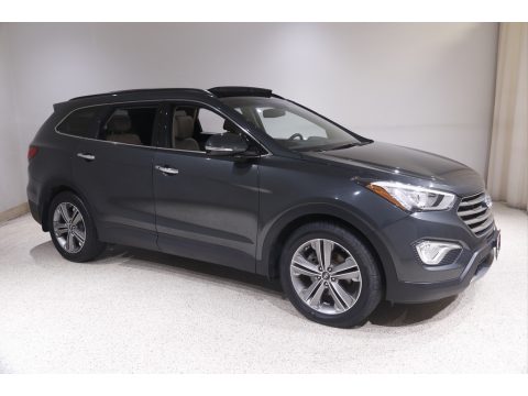 Hampton Green Pearl Hyundai Santa Fe Limited AWD.  Click to enlarge.