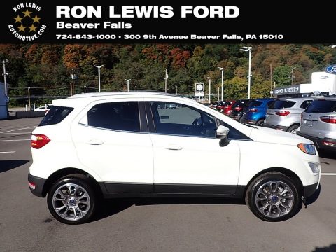 Diamond White Ford EcoSport Titanium 4WD.  Click to enlarge.