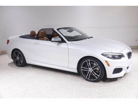 Mineral White Metallic BMW 2 Series M240i xDrive Convertible.  Click to enlarge.