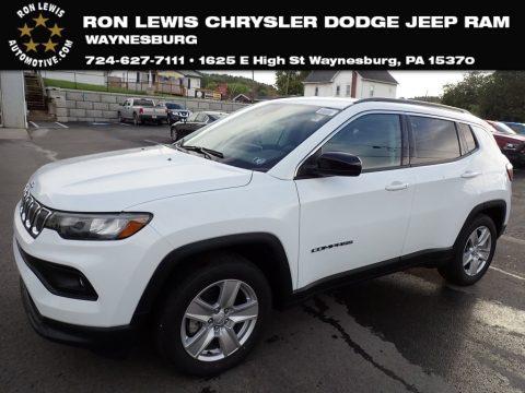 Bright White Jeep Compass Latitude.  Click to enlarge.