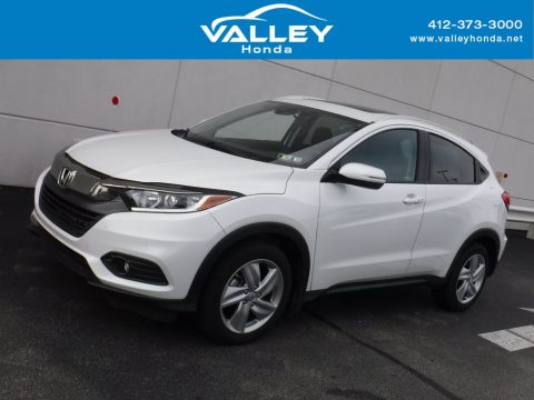 Platinum White Pearl Honda HR-V EX AWD.  Click to enlarge.