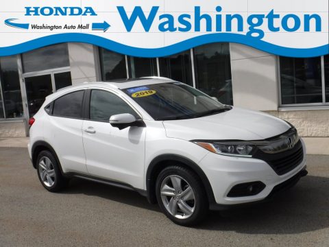 Platinum White Pearl Honda HR-V EX AWD.  Click to enlarge.