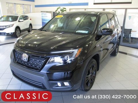 Crystal Black Pearl Honda Passport Sport AWD.  Click to enlarge.