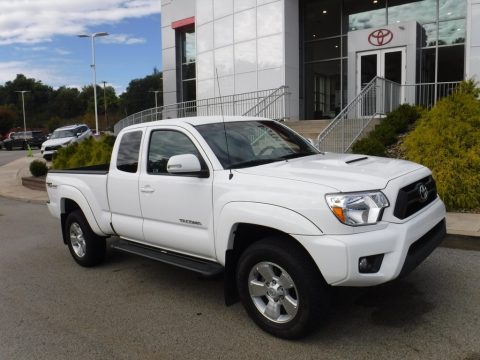 Super White Toyota Tacoma V6 Access Cab 4x4.  Click to enlarge.