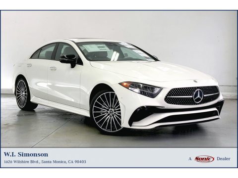 Diamond White Metallic Mercedes-Benz CLS 450 4Matic Coupe.  Click to enlarge.