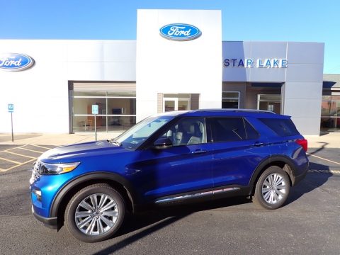 Atlas Blue Metallic Ford Explorer Limited 4WD.  Click to enlarge.