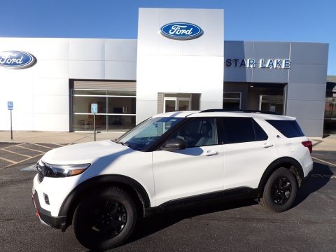 Star White Metallic Ford Explorer Timberline 4WD.  Click to enlarge.