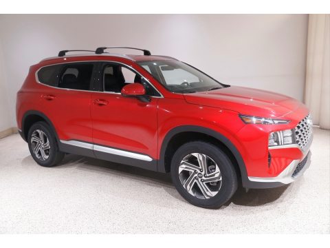 Calypso Red Hyundai Santa Fe SEL AWD.  Click to enlarge.