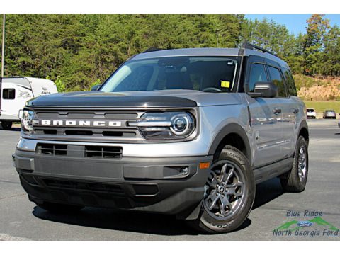 Iconic Silver Metallic Ford Bronco Sport Big Bend 4x4.  Click to enlarge.