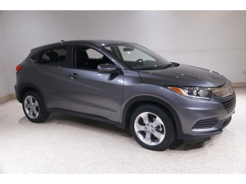 Modern Steel Metallic Honda HR-V LX AWD.  Click to enlarge.