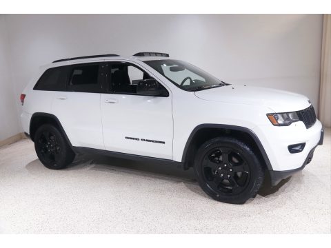 Bright White Jeep Grand Cherokee Laredo 4x4.  Click to enlarge.