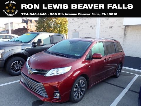 Salsa Red Pearl Toyota Sienna XLE AWD.  Click to enlarge.