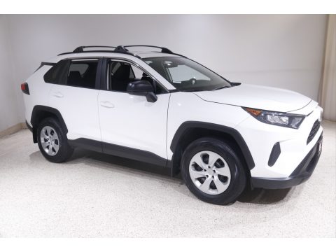 Super White Toyota RAV4 LE.  Click to enlarge.