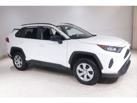 Super White Toyota RAV4 LE.  Click to enlarge.