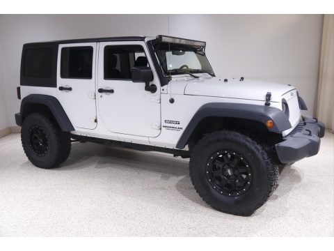 Bright White Jeep Wrangler Unlimited Sport 4x4.  Click to enlarge.