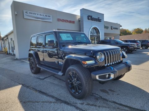 Black Jeep Wrangler Unlimited Sahara 4XE Hybrid. Click to enlarge. Black Jeep Wrangler Unlimited Sahara 4XE Hybrid. Click to enlarge.